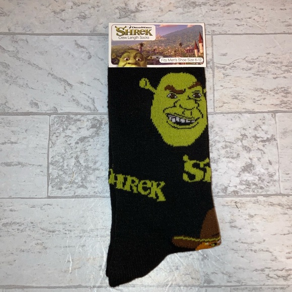 Dreamworks Other - Men’s Shrek Crew Length Socks